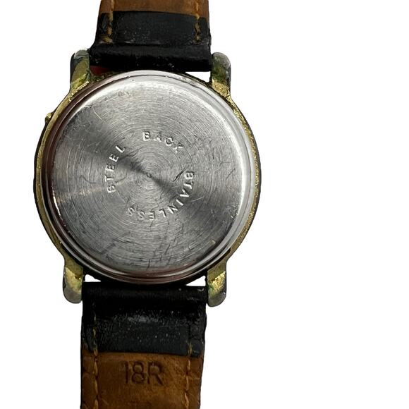 TimeTracks Retro Digital Watch – Untested, Colorful Dial with Leather Strap - Picture 5 of 7